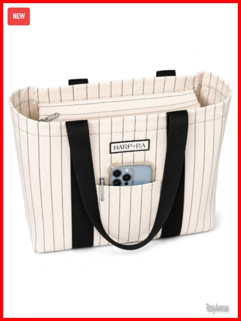 Canvas Travel Tote Bag for Women with Laptop Sleeve & Luggage Strap